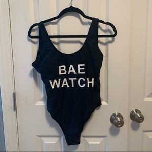NWT "Bae Watch" One Piece Swimsuit